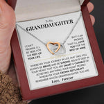 Load image into Gallery viewer, To My Granddaughter | &quot;Rest of my Life&quot; | Interlocking Heart Necklace

