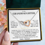 Load image into Gallery viewer, To My Granddaughter | &quot;Rest of my Life&quot; | Interlocking Heart Necklace
