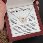 Load image into Gallery viewer, To My Granddaughter | &quot;Rest of my Life&quot; | Interlocking Heart Necklace
