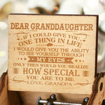 Load image into Gallery viewer, Grandpa To Granddaughter - How Special You Are To Me - New Engraved Music Box
