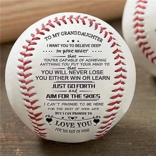 To My GrandDaughter - Baseball- Never Lose