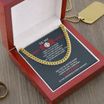 Load image into Gallery viewer, To My Son - Deep In Your Heart - Cuban Link Necklace
