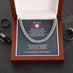Load image into Gallery viewer, To My Son - Deep In Your Heart - Cuban Link Necklace
