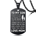 Load image into Gallery viewer, Mom to Son - Premium Stainless Steel Necklaces

