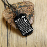 Load image into Gallery viewer, Mom to Son - Premium Stainless Steel Necklaces
