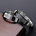 Load image into Gallery viewer, Mom To Son - Be Brave - Premium Stainless Steel Bracelet
